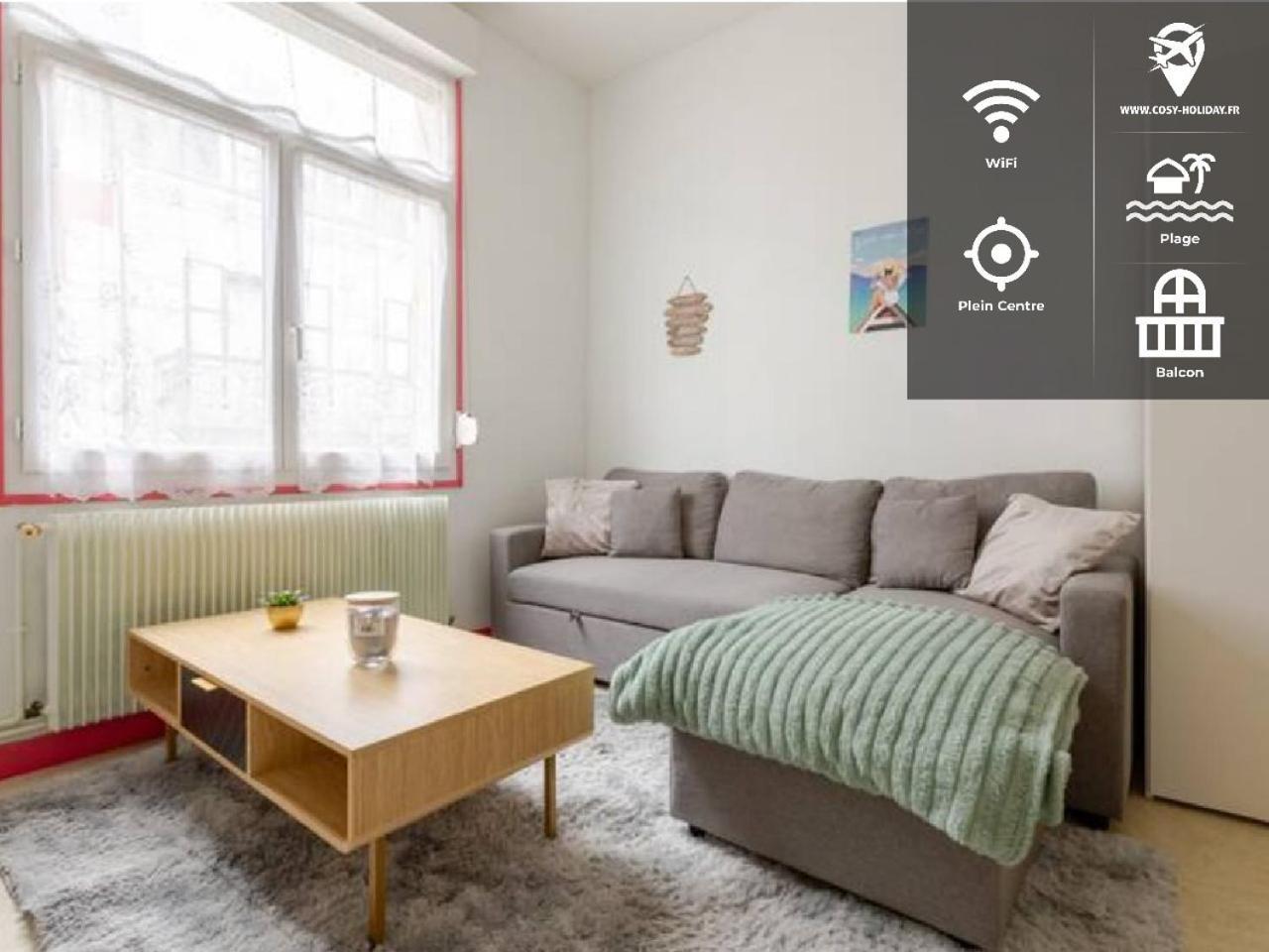 ++++ Central Charmant 70M2 Avec Balcon, Mer A 200 M Et Rue Pietonne A 300 M ++++ Berck Luaran gambar